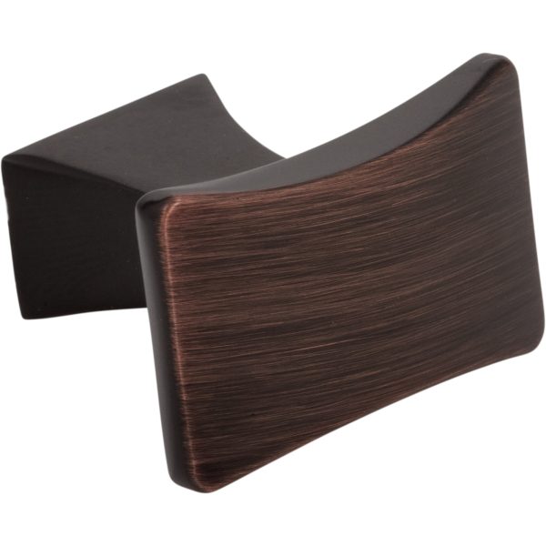 1-1/4" Overall Length Brushed Oil Rubbed Bronze Flared Philip Cabinet Knob - Image 4