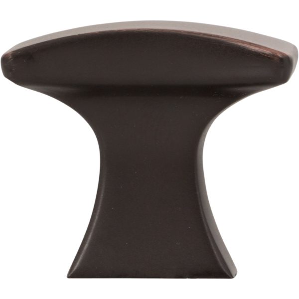 1-1/4" Overall Length Brushed Oil Rubbed Bronze Flared Philip Cabinet Knob - Image 6