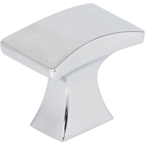 1-1/4" Overall Length Polished Chrome Flared Philip Cabinet Knob
