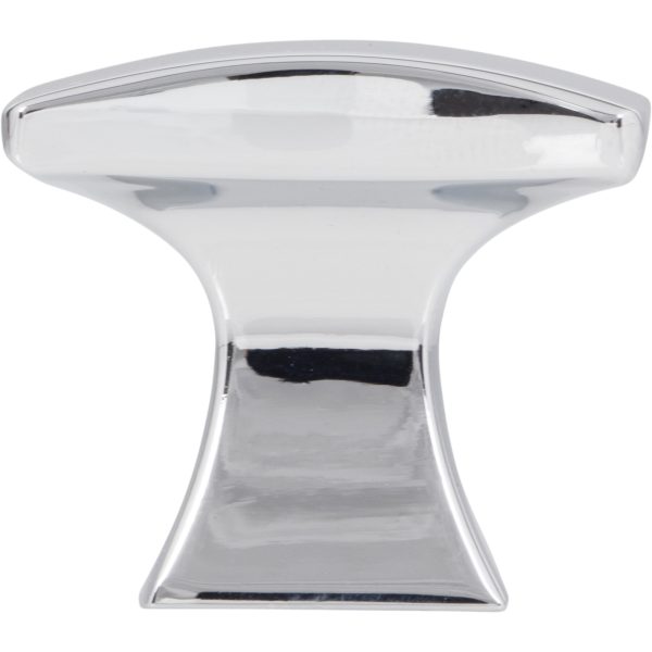 1-1/4" Overall Length Polished Chrome Flared Philip Cabinet Knob - Image 6