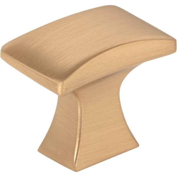 1-1/4" Overall Length Satin Bronze Flared Philip Cabinet Knob