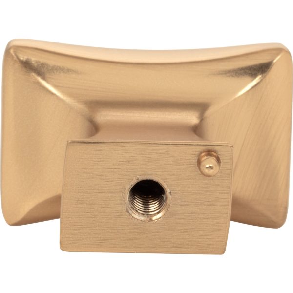 1-1/4" Overall Length Satin Bronze Flared Philip Cabinet Knob - Image 5