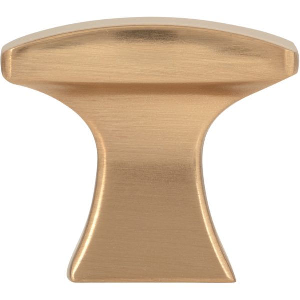 1-1/4" Overall Length Satin Bronze Flared Philip Cabinet Knob - Image 6