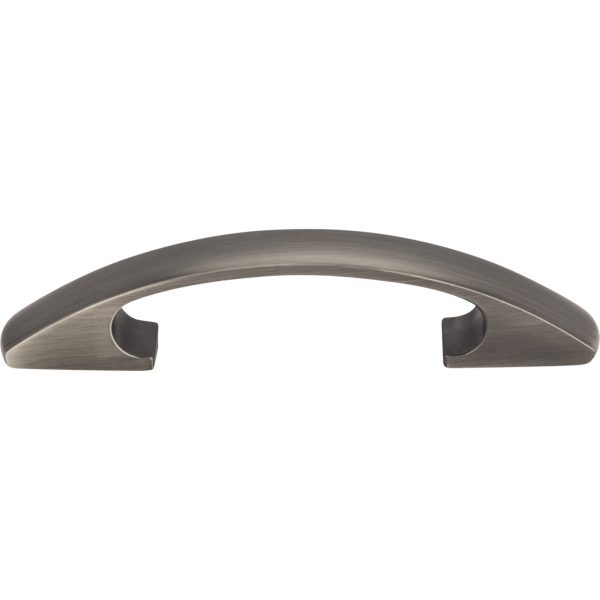 3" Center-to-Center Brushed Pewter Arched Strickland Cabinet Pull - Image 3