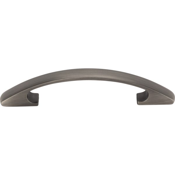 96 mm Center-to-Center Brushed Pewter Arched Strickland Cabinet Pull - Image 3