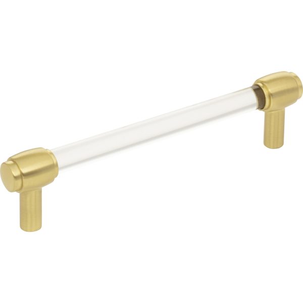 128 mm Center-to-Center Brushed Gold Carmen Cabinet Bar Pull