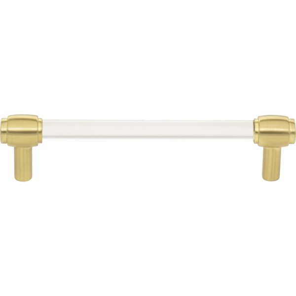 128 mm Center-to-Center Brushed Gold Carmen Cabinet Bar Pull - Image 3