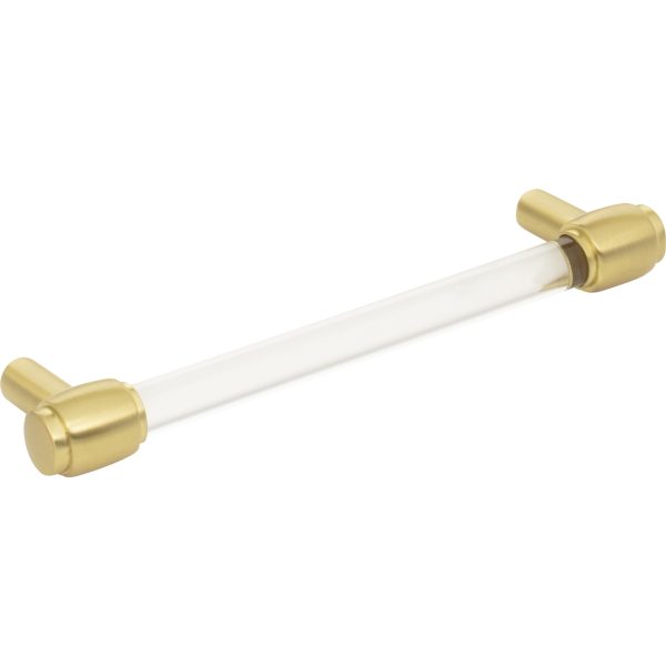 128 mm Center-to-Center Brushed Gold Carmen Cabinet Bar Pull - Image 4