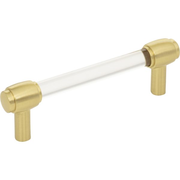 96 mm Center-to-Center Brushed Gold Carmen Cabinet Bar Pull