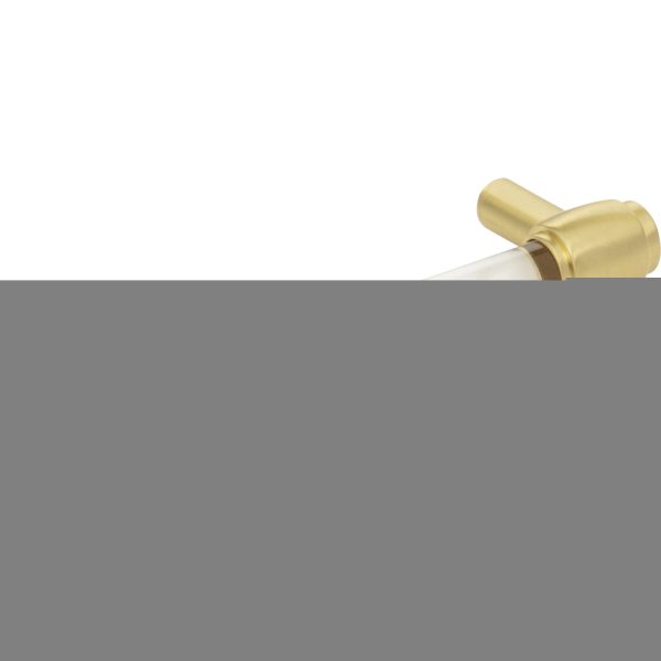 96 mm Center-to-Center Brushed Gold Carmen Cabinet Bar Pull - Image 4