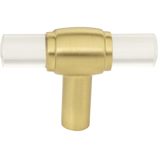 2" Brushed Gold Carmen Cabinet "T" Knob - Image 3