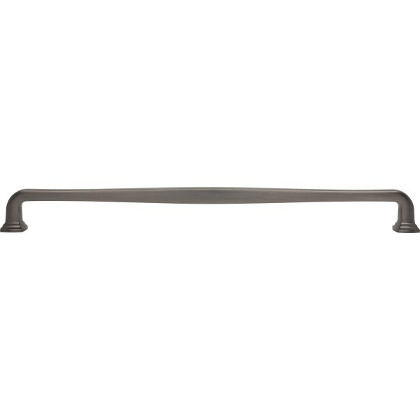 18" Center-to-Center Brushed Pewter Fontana Appliance Handle - Image 6