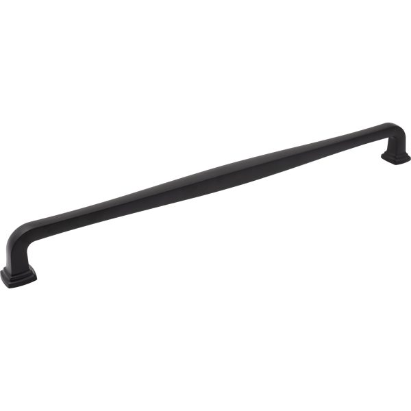 18" Center-to-Center Matte Black Fontana Appliance Handle