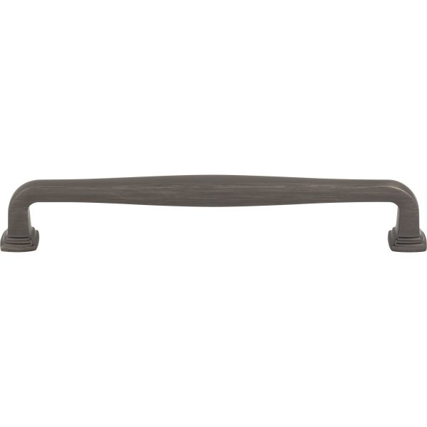 192 mm Center-to-Center Brushed Pewter Fontana Cabinet Pull - Image 3
