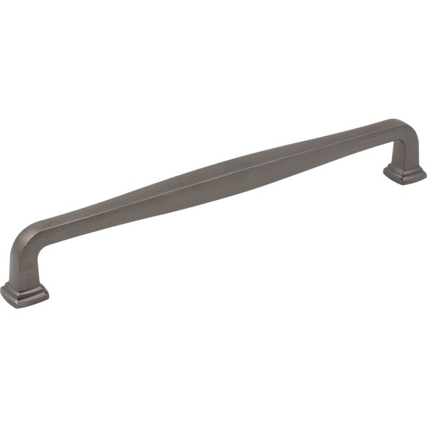 224 mm Center-to-Center Brushed Pewter Fontana Cabinet Pull