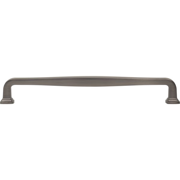 224 mm Center-to-Center Brushed Pewter Fontana Cabinet Pull - Image 6