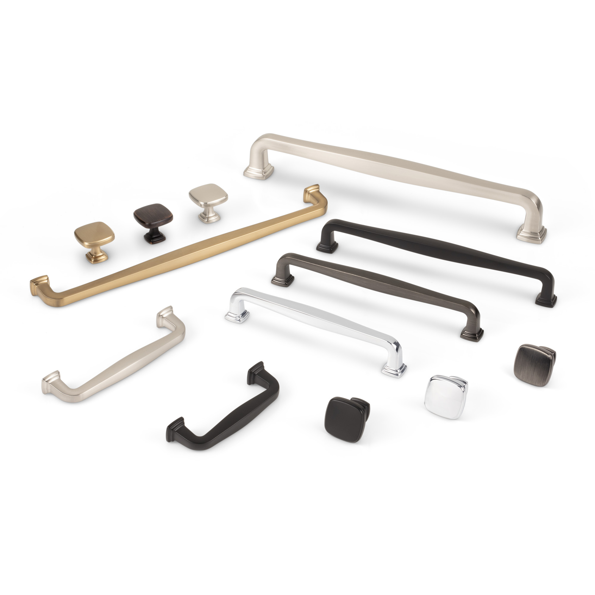 Fontana Cabinet Pull in Satin Nickel