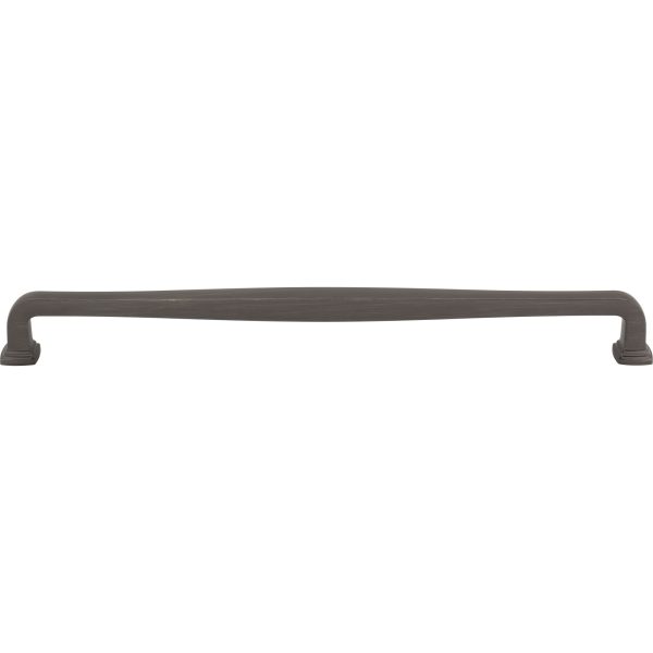 305 mm Center-to-Center Brushed Pewter Fontana Cabinet Pull - Image 3