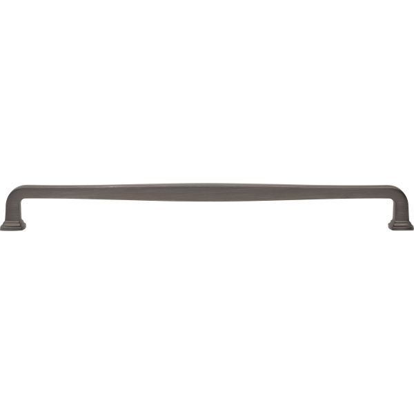 305 mm Center-to-Center Brushed Pewter Fontana Cabinet Pull - Image 6