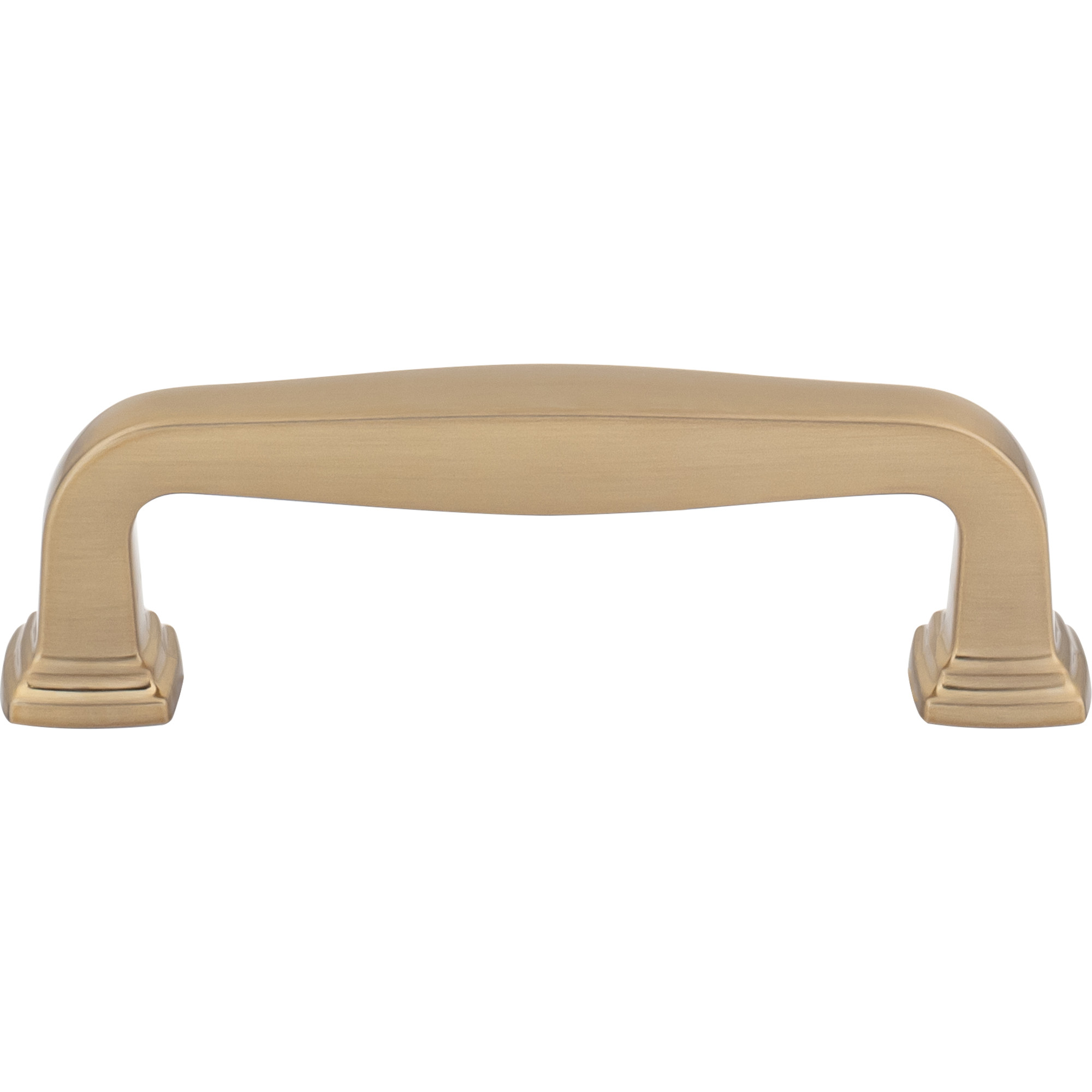 96 mm Center-to-Center Satin Bronze Fontana Cabinet Pull - Image 3