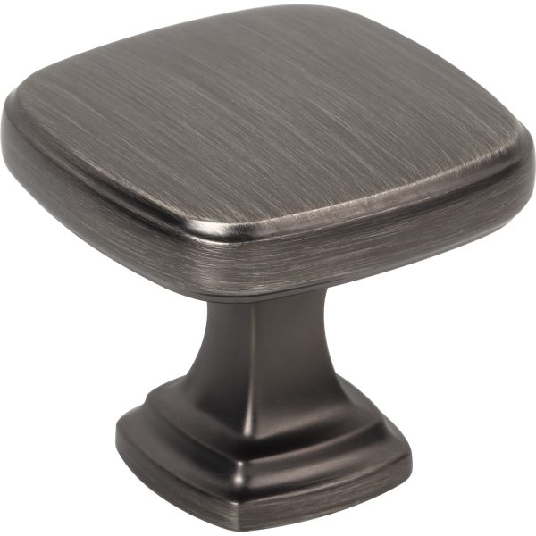 1-3/8" Overall Length Brushed Pewter Fontana Cabinet Knob