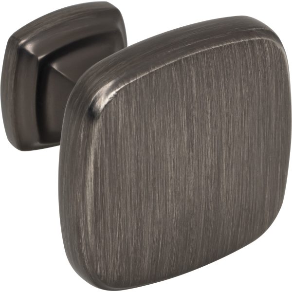 1-3/8" Overall Length Brushed Pewter Fontana Cabinet Knob - Image 4