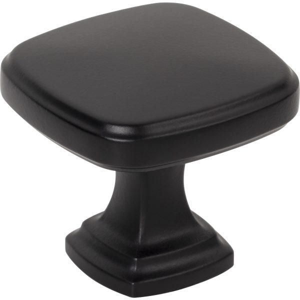1-3/8" Overall Length Matte Black Fontana Cabinet Knob