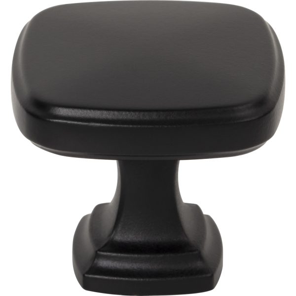 1-3/8" Overall Length Matte Black Fontana Cabinet Knob - Image 3