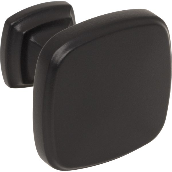 1-3/8" Overall Length Matte Black Fontana Cabinet Knob - Image 4