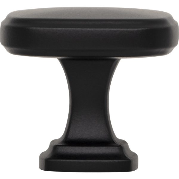1-3/8" Overall Length Matte Black Fontana Cabinet Knob - Image 6