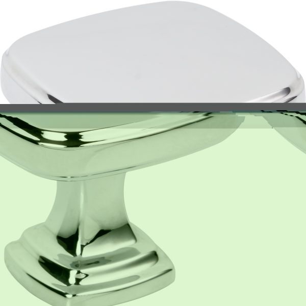 1-3/8" Overall Length Polished Chrome Fontana Cabinet Knob