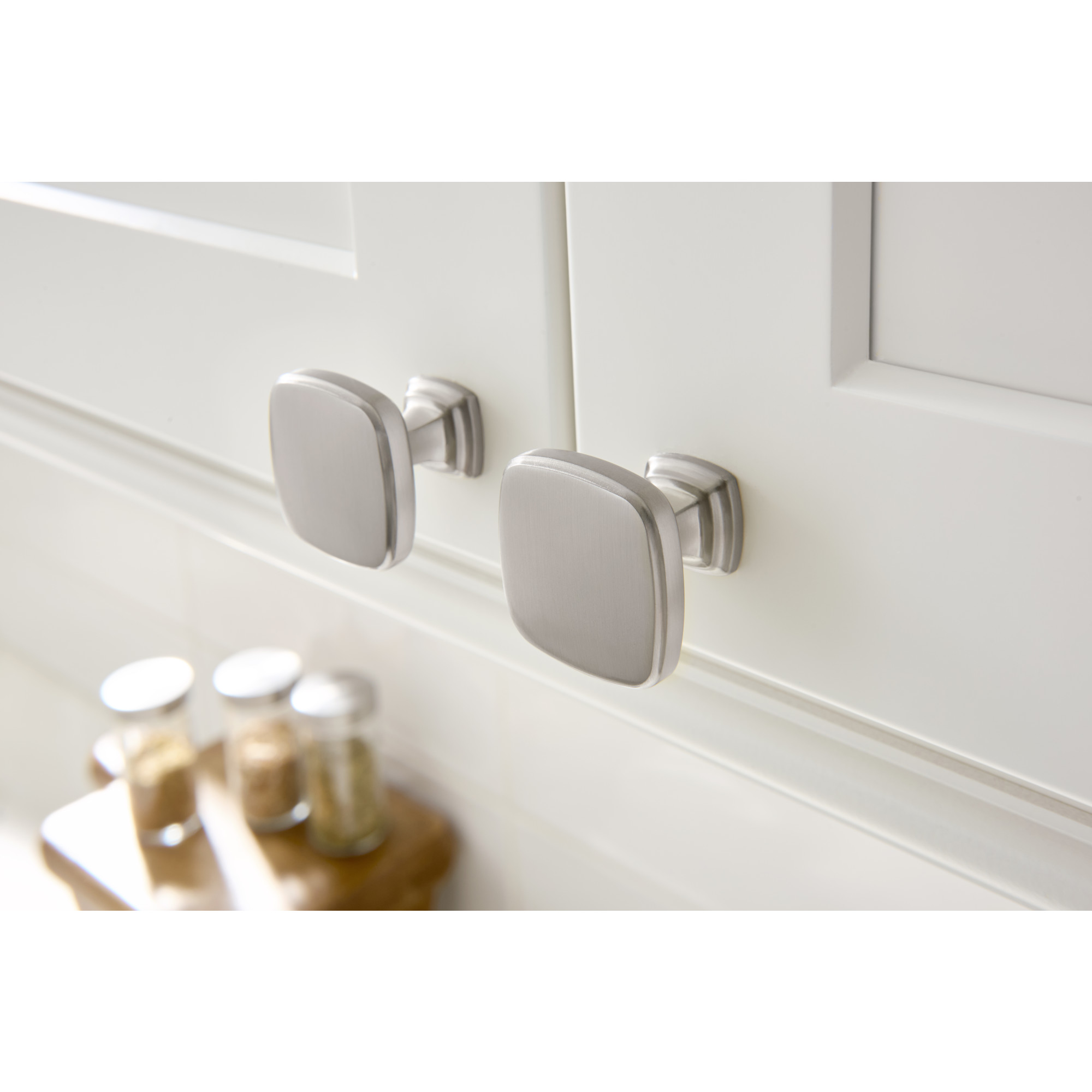 Fontana Cabinet Knob in Satin Nickel