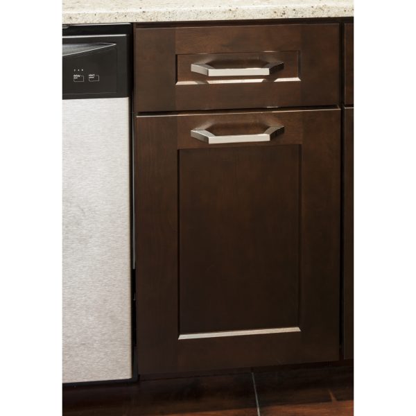 128 mm Center-to-Center Satin Nickel Square Royce Cabinet Pull - Image 4