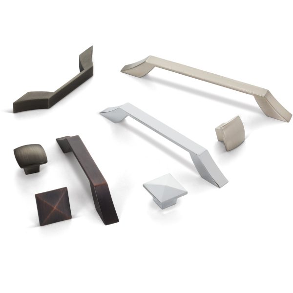 128 mm Center-to-Center Satin Nickel Square Royce Cabinet Pull - Image 6