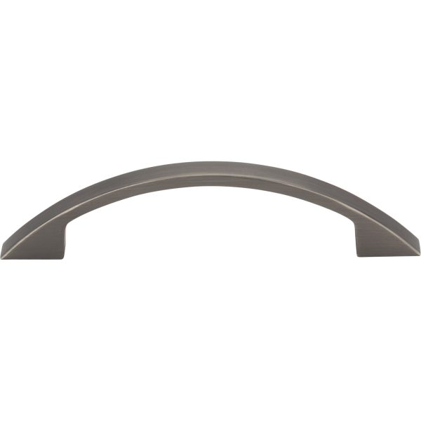 96 mm Center-to-Center Brushed Pewter Arched Somerset Cabinet Pull - Image 3