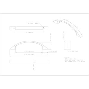 Somerset Cabinet Pull (8004) in Satin Nickel