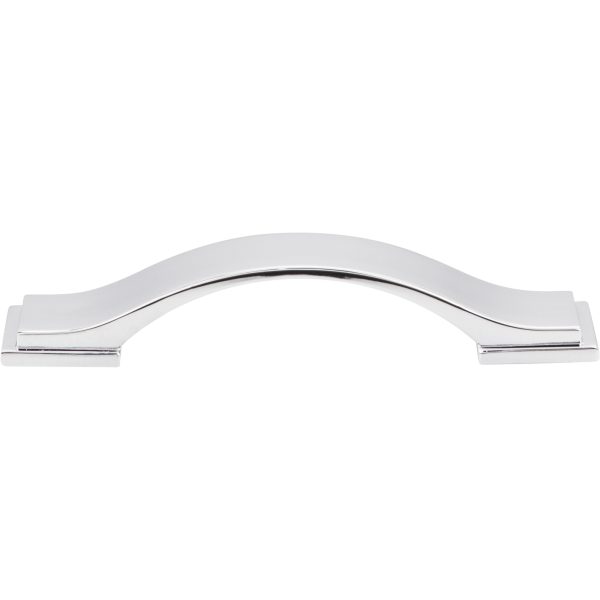 96 mm Center-to-Center Brushed Pewter Strap Mirada Cabinet Pull - Image 3