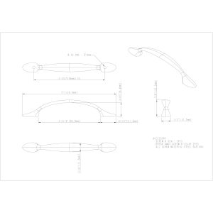 Somerset Cabinet Pull (80814) in Satin Nickel