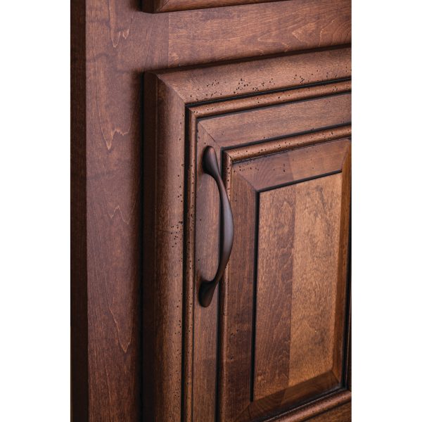 128 mm Center-to-Center Brushed Oil Rubbed Bronze Arched Somerset Cabinet Pull - Image 4