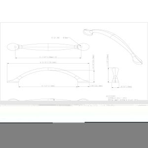 Somerset Cabinet Pull (80815) in Satin Nickel