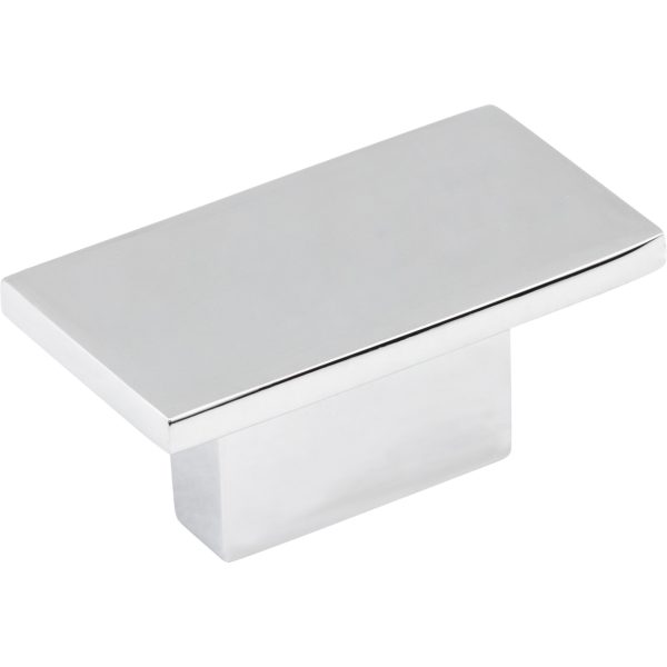 1-9/16" Overall Length Polished Chrome Rectangle Mirada Cabinet Knob