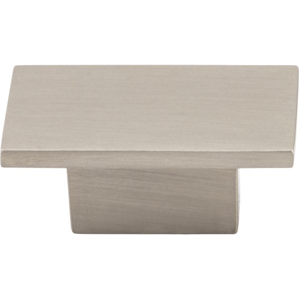 1-9/16" Overall Length Satin Nickel Rectangle Mirada Cabinet Knob - Image 3