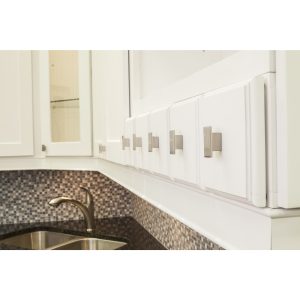 Mirada Cabinet Knob in Satin Nickel