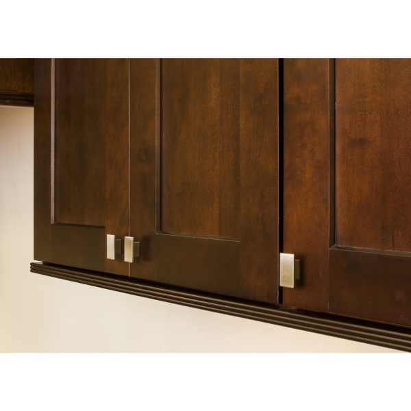 1-9/16" Overall Length Satin Nickel Rectangle Mirada Cabinet Knob - Image 6