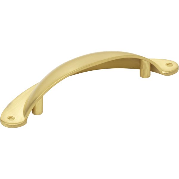 3" Center-to-Center Brushed Gold Lyon Cabinet Cup Pull - Image 3