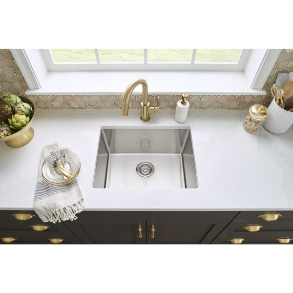 3" Center-to-Center Brushed Gold Lyon Cabinet Cup Pull - Image 6