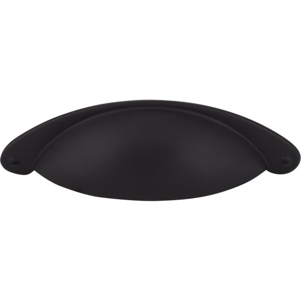 3" Center-to-Center Matte Black Lyon Cabinet Cup Pull - Image 3