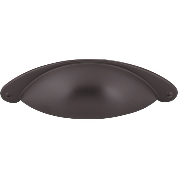 3" Center-to-Center Dark Bronze Lyon Cabinet Cup Pull - Image 3