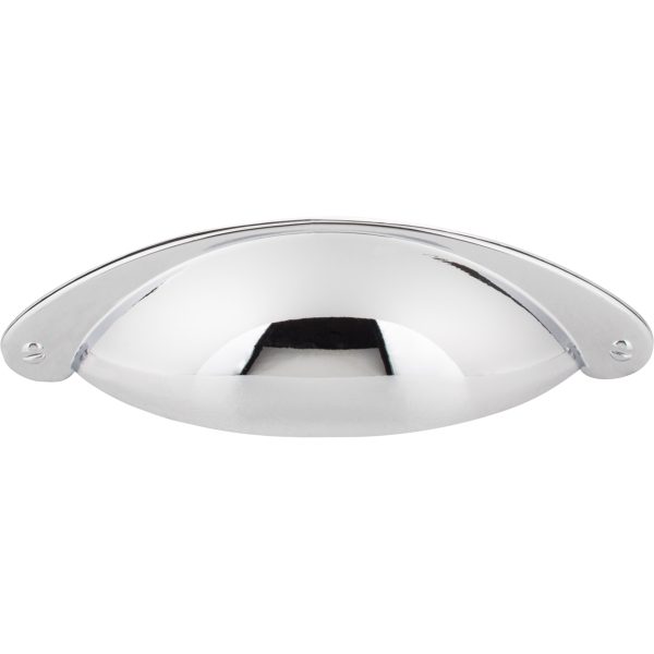 3" Center-to-Center Polished Chrome Lyon Cabinet Cup Pull - Image 3
