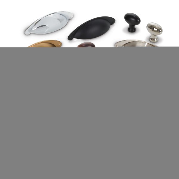 3" Center-to-Center Polished Chrome Lyon Cabinet Cup Pull - Image 5